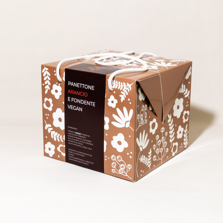 Panettone artigianale arancio e fondente vegan